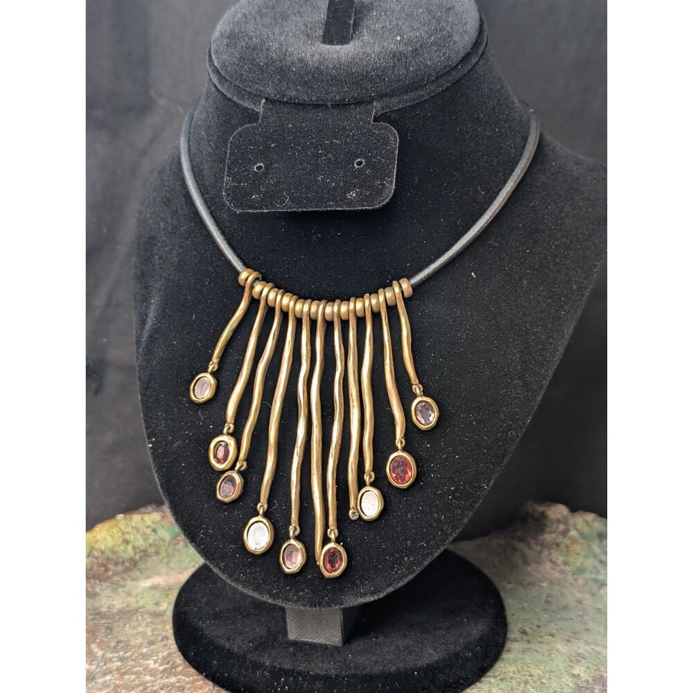 Chico’s Artisan Necklace – Gemstone Fringe, 20" Adjustable